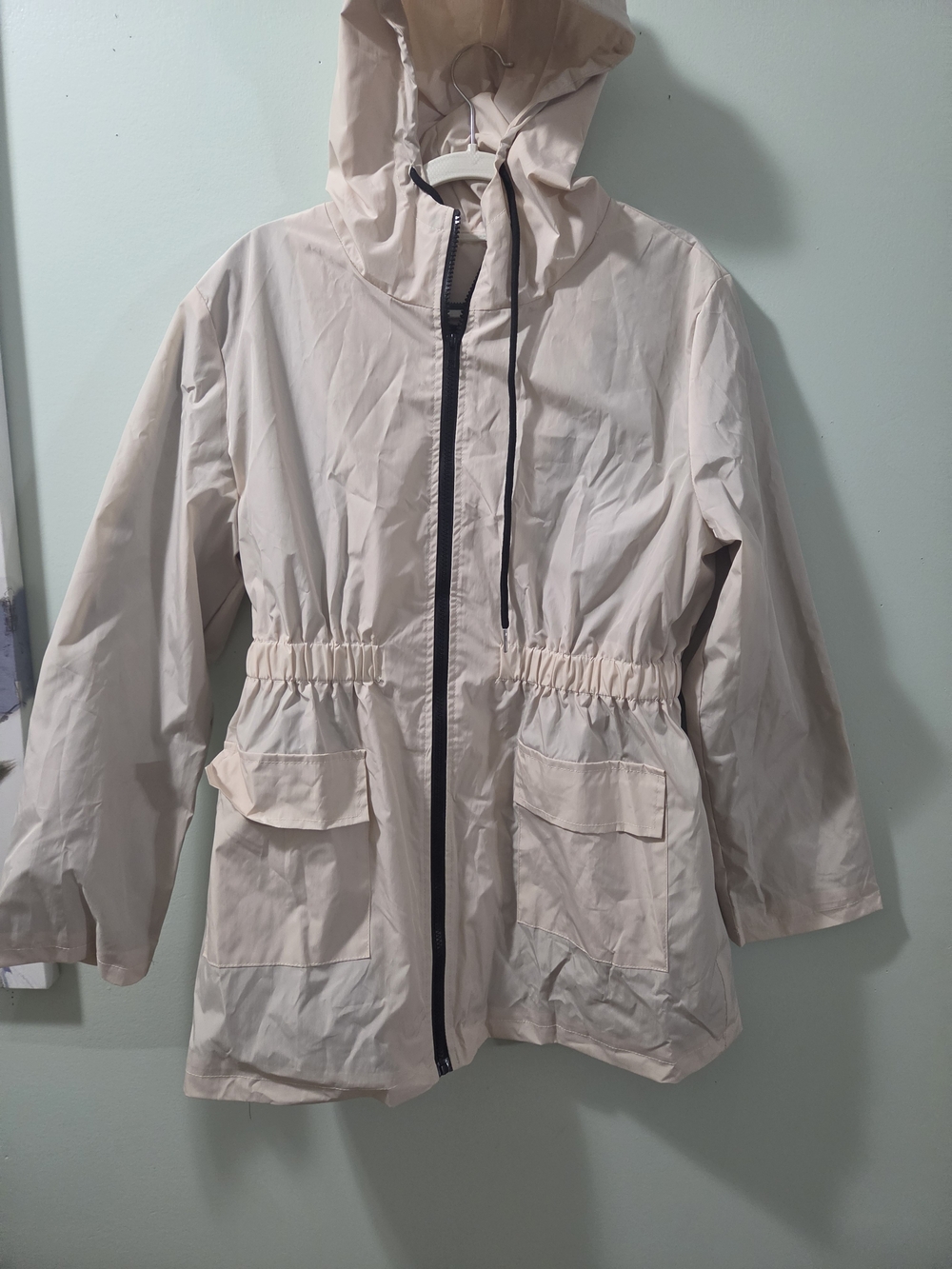 Women’s Light Pink Hooded Utility Anorak Jacket